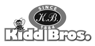 K.B. SINCE 1884 KIDD BROS. logo