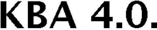 KBA 4.0. logo