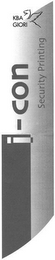 KBA GIORI I-CON SECURITY PRINTING logo
