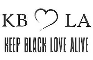 KBLA KEEP BLACK LOVE ALIVE logo