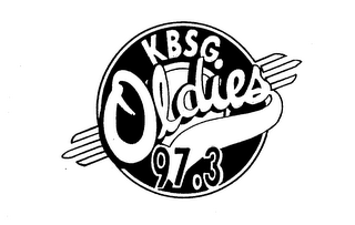KBSG. OLDIES 97.3 logo
