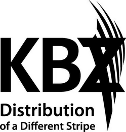 KBZ DISTRIBUTION OF A DIFFERENT STRIPE logo