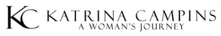 KC KATRINA CAMPINS A WOMAN'S JOURNEY logo