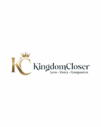 KC KINGDOM CLOSER LOVE - MERCY - COMPASSION logo