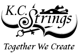 K.C. STRINGS TOGETHER WE CREATE logo
