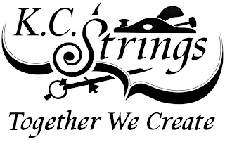 K.C. STRINGS TOGETHER WE CREATE logo