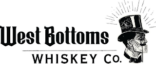 KC WEST BOTTOMS WHISKEY CO. logo