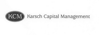 KCM KARSCH CAPITAL MANAGEMENT logo