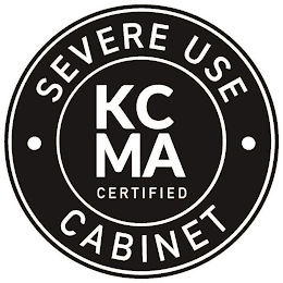 KCMA CERTIFIED · SEVERE USE · CABINET logo