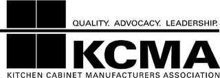 KCMA KITCHEN CABINET MANUFACTURERS ASSOCIATION QUALITY. ADVOCACY. LEADERSHIP. logo