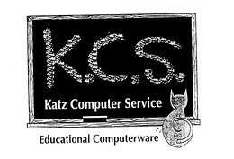 K.C.S. KATZ COMPUTER SERVICE EDUCATIONAL COMPUTERWARE logo