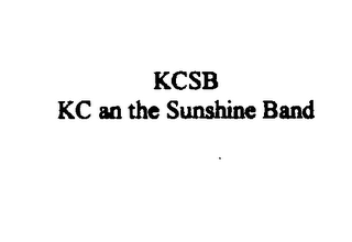 KCSB KC AN THE SUNSHINE BAND logo
