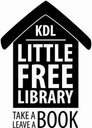 KDL LITTLE FREE LIBRARY TAKE A LEAVE A BOOK logo