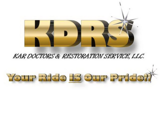 KDRS KAR DOCTORS & RESTORATION SERVICE, LLC. YOUR RIDE IS OUR PRIDE!! logo