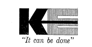 KE "IT CAN BE DONE" logo