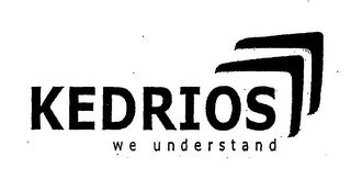 KEDRIOS WE UNDERSTAND logo