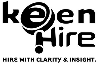 KEEN HIRE HIRE WITH CLARITY & INSIGHT. logo