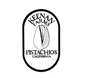 KEENAN FARMS PISTACHIOS CALIFORNIA logo