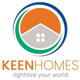 KEENHOMES RIGHTSIZE YOUR WORLD logo