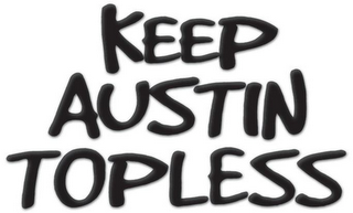 KEEP AUSTIN TOPLESS logo