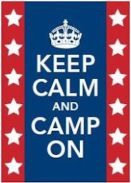 KEEP CALM AND CAMP ON logo