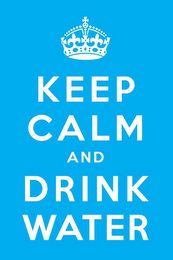 KEEP CALM AND DRINK WATER logo