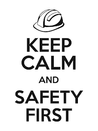 KEEP CALM AND SAFETY FIRST logo