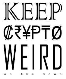 KEEP CRYPTO WEIRD ON THE MOON logo
