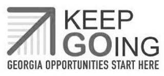 KEEP GOING GEORGIA OPPORTUNITIES START HERE logo