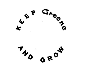 KEEP GREENE AND GROW logo