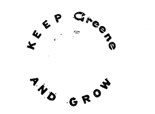KEEP GREENE AND GROW logo