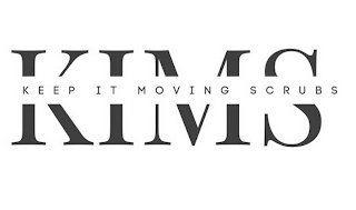 KEEP IT MOVING SCRUBS KIMS logo