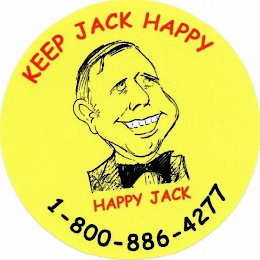 KEEP JACK HAPPY HAPPY JACK 1-800-886-4277 logo