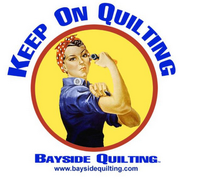 KEEP ON QUILTING BAYSIDE QUILTING WWW.BAYSIDEQUILTING.COM logo