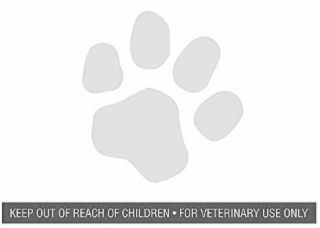 KEEP OUT OF REACH OF CHILDREN · FOR VETERINARY USE ONLY logo