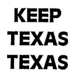 KEEP TEXAS TEXAS logo