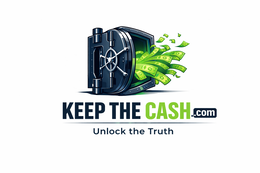 KEEP THE CASH..COM UNLOCK THE TRUTH logo