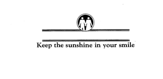 KEEP THE SUNSHINE IN YOUR SMILE logo