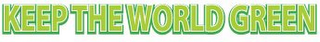 KEEP THE WORLD GREEN logo
