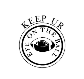KEEP UR EYE ON THE BALL logo