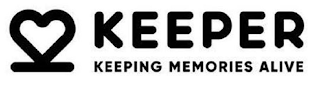 KEEPER KEEPING MEMORIES ALIVE logo