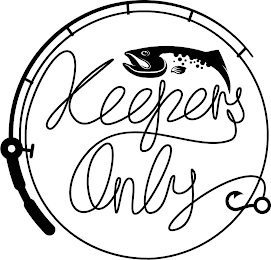 KEEPERS ONLY CO, KEEPIN' IT REEL logo