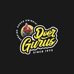 KEEPING DOORS SWINGIN' DOOR GURUS SINCE 1973 logo