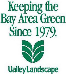 KEEPING THE BAY AREA GREEN SINCE 1979. VALLEY LANDSCAPE logo