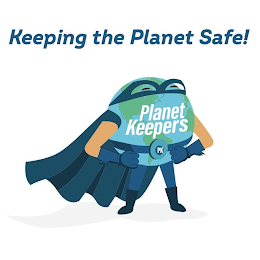KEEPING THE PLANET SAFE! PLANET KEEPERS PK logo