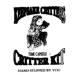 KEEPSAKE CRITTERS TIME CAPSULE CRITTER KIT HAND STUFFED BY YOU logo