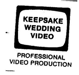 KEEPSAKE WEDDING VIDEO PROFESSIONAL VIDEO PRODUCTION logo