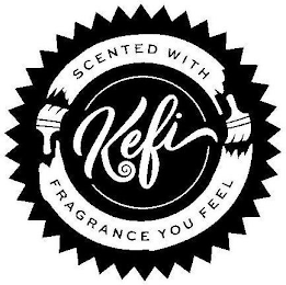 KEFI SCENTED WITH FRAGRANCE YOU FEEL logo