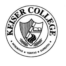 KEISER COLLEGE INTEGRITAS VERITAS SAPIENTIA logo