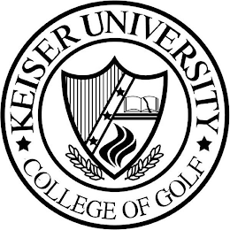 KEISER UNIVERSITY COLLEGE OF GOLF logo